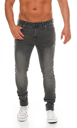 JACK & JONES Liam Jiginal Am 010 - Jeans - Skinny - Homme - Gris (Grey Denim) - W30/L30 (Taille Fabricant: 30)