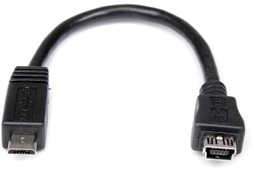 StarTech.com Adaptador Mini USB a Micro USB - 1x MicroUSB-B Macho - 1x MiniUSB-B Hembra - Negro