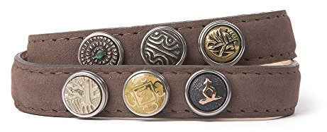 Noosa Armband Wrap Bracelet Petite Double Skinny brown, Grösse:XS