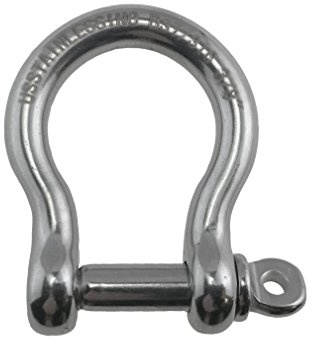 US Stainless Stainless Steel 316 Forged Bow Shackle (3/8 10mm Forged Bow Shackle)