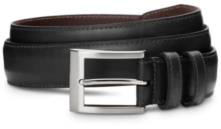 Allen Edmonds Men's Wide Basic Belt, Black Leather, 32