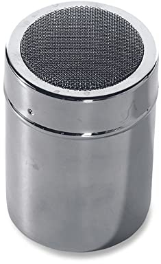 Nordic Ware 01141 Powdered Sugar Duster Stainless Steel Icing Sifter, 1.5 Cup Capacity, Premium Baking Accessories for Dusting Cakes, Metallic