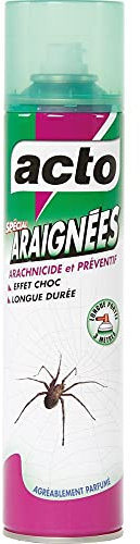 ACTO | AÉROSOL SPÉCIAL ARAIGNÉESLONGUE PORTÉE 3 MÈTRES | Contre toutes les espèces d’araignées jeunes et adultes qui envahissent la maison. | ARAI1