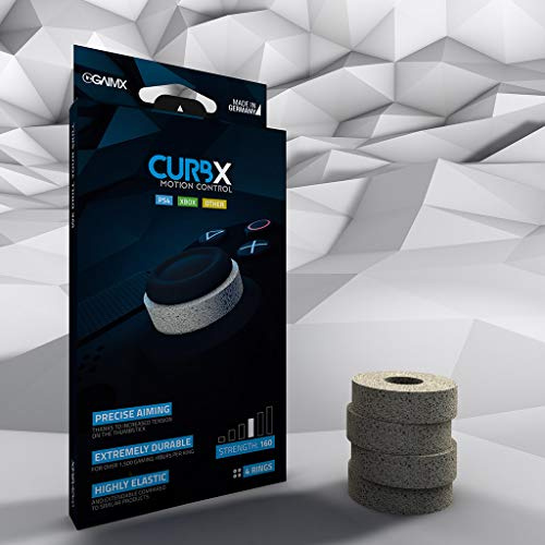 GAIMX® CURBX 160 Motion Control – Aiming Zielhilfe Aim Optimierung für PlayStation 4 5 PS4 PS5 Xbox Xone Controller Zubehör Thumbstick Dämpfung (Stärke 160)