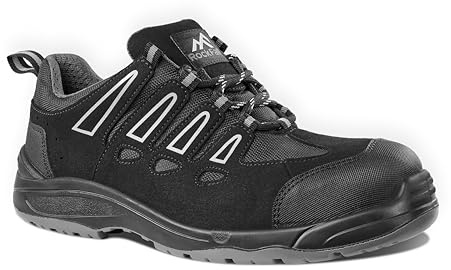 Rock Fall Mens Bridgeport Safety Trainer, Black, 14 UK