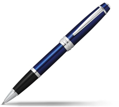 Cross Bailey Blue Lacquer Rollerball Pen, Medium Point, Black Ink
