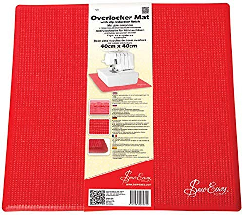 Antirutschmatte für Over- Coverlockmaschinen (40 x 40 cm/ rot)