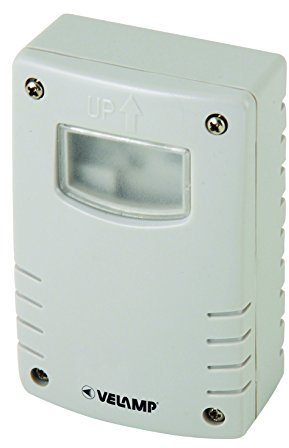 VeLamp MS010 Interrupteur Crépusculaire avec Minuterie, Gris