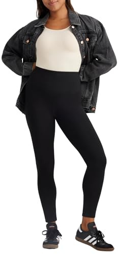 Yummie Women's Rachel Shaping Legging Cotton Stretch, Black, X-Large