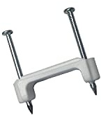 Gardner Bender PS-175 Plastic Staple, 3/4 in., 14/3, 12/3, 10/3 (NM) Cable, White