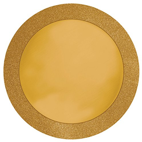 Creative Convertting Underplate 36 cm, Gold Glitz, Gold, 8 units