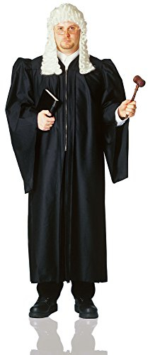 Costume Culture Herren Big Judge Robe Deluxe - Schwarz - Einheitsgröße