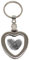 Deknudt Frames S59NB2 Porte Clés Forme de Coeur Métal 11,5 x 5 x 0,7 cm