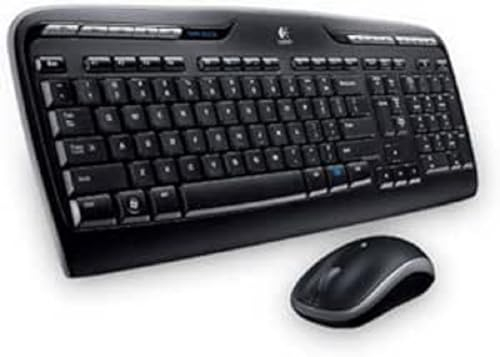 Logitech MK330 Combo Teclado y Ratón Inalámbrico para Windows, 2.4 GHz con Receptor USB Unifying, Ratón Inalámbrico Portátil, Teclas Multimedia, PC/Portátil, Disposición Eslovena, Negro