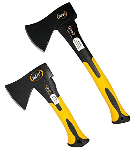 Big Leaf Beil-Set Axt 500g + 600g Kurzbeil Handbeil Fiberglas