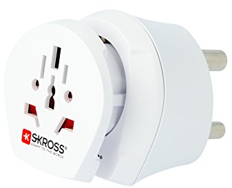 Skross 73415 Country Combo World to South Africa - suitable for equipment with earthed & unearthed plugs (2- and 3-pole)