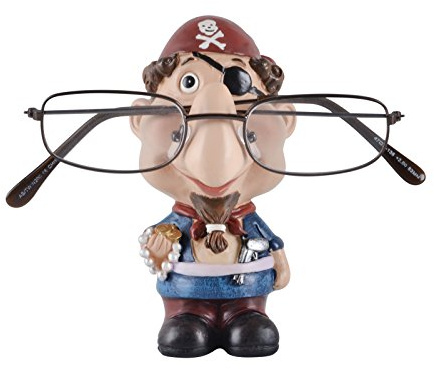 Pirate Reading Glasses Holder Figure Gift Ornament Accessory Spectacles Stand