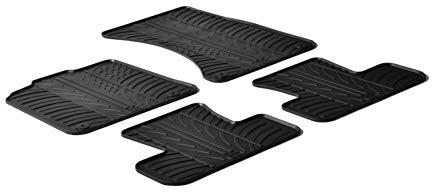 Gledring Satz Gummimatten kompatibel mit Audi Q5 2008-2016 (T Profil 4-teilig + Montage-clips)