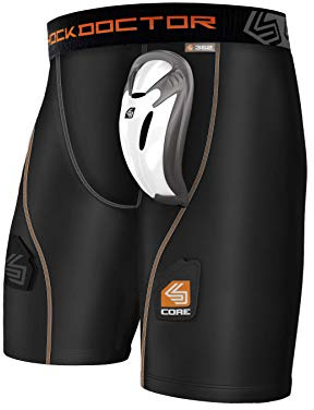 Shock Doctor herr suspensorium Tiefschutz Kompressions-hockey-short Mit Bioflex Cup
