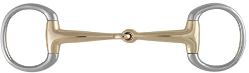 Stübben Gebiss 2238 Olivenkopf-Unterlegtrense einfach gebrochen - 13,5 cm - 12 mm - Sweet Copper