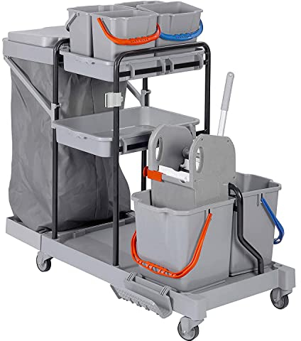 50% Recycling-Material BELLANET großer Profi Reinigungswagen für Hotel, Gastronomie und Gebäudereinigung