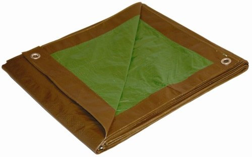 Dry Top 11012 Medium Duty Tarp, 10x12 Feet, Brown/Green