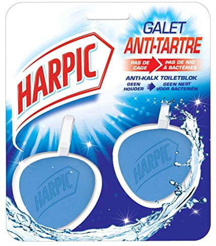 Harpic Bloc WC - Nettoyant WC Galet Hygiène Détartrant - lot de 2