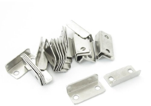 sourcing map 25 PCS Home Office Metall abgewinkelt Drawer Lock Strike Teller 2,8 cm lang de