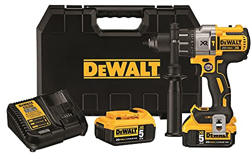 DEWALT 20V MAX XR Hammer Drill Kit, Brushless, 3-Speed, Cordless (DCD996P2)