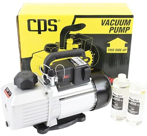 CPS Products VPS12DU 2 Stage Ignition Proof Vacuum Pump with Gas Ballast Valve, 12CFM Flow Rate, 115 Volts