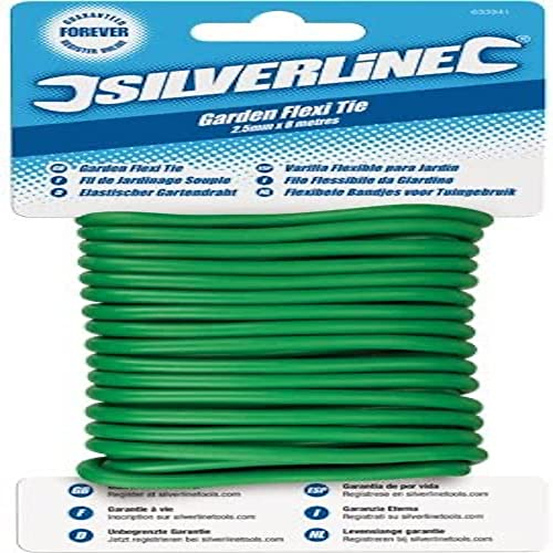 Silverline 868820 Fil de jardin plastifié à torsader 4,8 mm x 5 m
