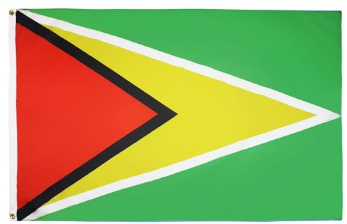 BANDIERA GUYANA 150x90cm - GRAN BANDIERA GUYANA 90 x 150 cm Poliestere leggero - Bandiere - AZ FLAG