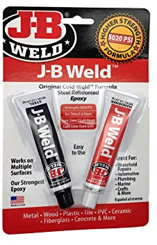 J-B Weld 8265S Cold Weld Steel Reinforced Epoxy with Hardener, 2 oz by J-B Weld