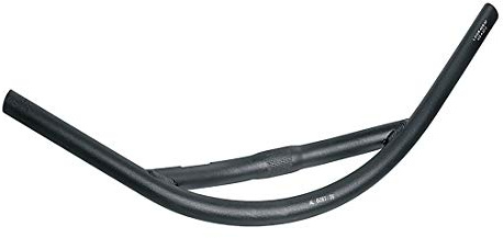 ergotec Manubrio Trekking con Doppio Tubo 630 mm 34 Gradi Nero