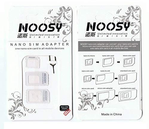 Adaptateurs universel tout en un - 4 pièces - Pour les cartes nano SIM, micro SIM, Mini SIM