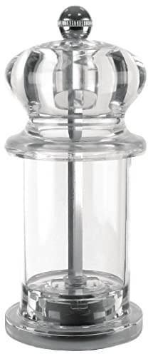 Olympia Acrylic Pepper Mill 135mm - Pepper Grinder, Easy to Use, Durable Mechanism CE316