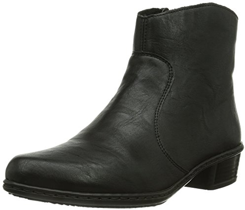 Rieker Damen Y0761 Kurzschaft Stiefel, Schwarz (Schwarz/00), 38