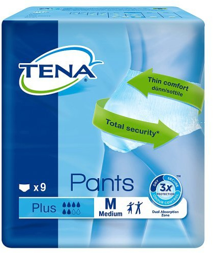 Tena Medium Pants Plus - Pack of 9