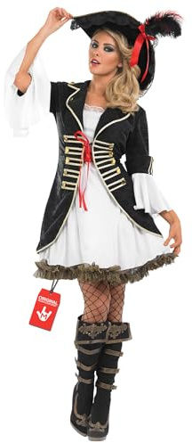 Fun Shack Ladies Pirate Costume - Adult Women Pirate Fancy Dress Outfit for Halloween Parties and Themed Events, Large
