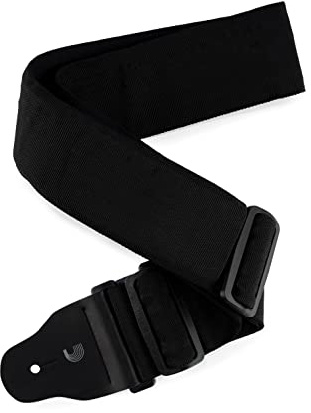 D'Addario 75B000 Accessories Bass Guitar Strap - Bass Strap - Guitar Strap for Bass Players - Black - 3 Wide