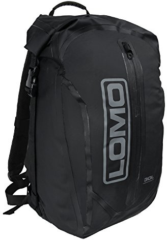 Lomo Dry Bag Daysack 30L - Black Waterproof Rucksack Roll Top