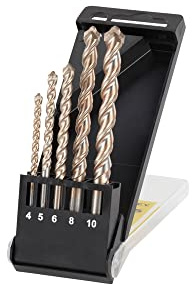 Cassette con 5 brocas para piedra con punta piloto - Unid: 5