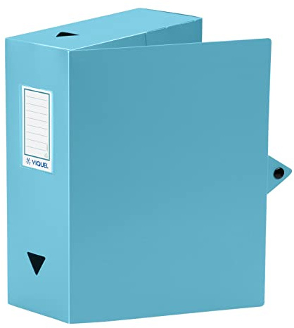 Viquel Class Doc – Caja para archivar (polipropileno, ancho 100 mm, color azul turquesa