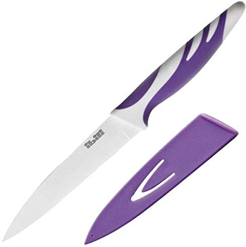 IBILI 727612 -P Cuchillo de Cocina Antiadherente Acero Inoxidable Morado 12,5 cm