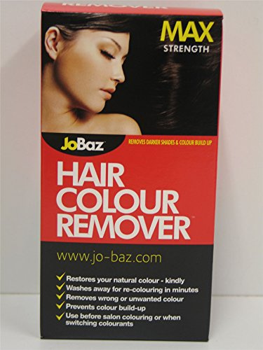 2 X JOBAZ HAIR COLOUR REMOVER MAX STRENGTH REMOVES DARKER SHADES COLOUR BUILD UP