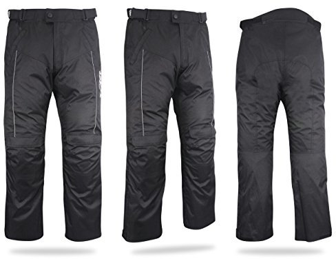 Jet Herren-Motorradhose, wasserdicht, Economy Black