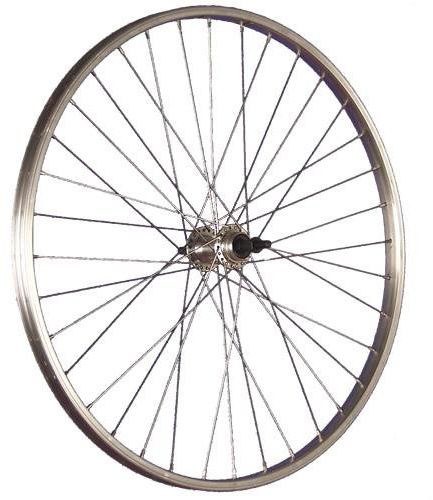 26 Pouces Roue arrière vélo en Aluminium Jante à Couronne Argent