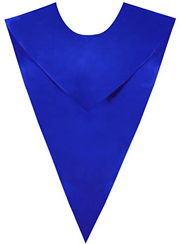 IvyRobes Unisex One-Color V Shape Choir Stole Royal Blue