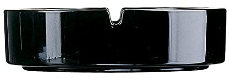 Arcoroc ARC 00187 Cologne Aschenbecher, 10,7 cm, Ascher, Glas, schwarz, 1 Stück