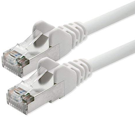 1aTTack CAT 5e foliengeschirmt FTP Netzwerk Patch-Kabel mit 2x RJ45 Stecker 7,5m weiss